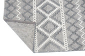 Kas Chloe 7725 Grey Ivory Boho Area Rug Back Kas Chloe 7725 Grey Ivory Boho Area Rug Back