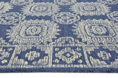Kas Hudson 2469 Navy Suzani Area Rug Edge Kas Hudson 2469 Navy Suzani Area Rug Edge