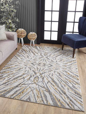 Kas Luna 7146 Ivory Gold Illusions Area Rug Room Scene Kas Luna 7146 Ivory Gold Illusions Area Rug Room Scene