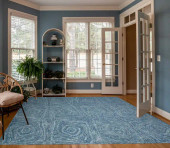 Kas Serenity 1263 Navy Geo Area Rug Room Scene Kas Serenity 1263 Navy Geo Area Rug Room Scene