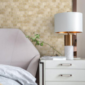 Organic Strands Beige 2" X 2" Lantern Glass Mosaic Organic Strands Beige 2" X 2" Lantern Glass Mosaic