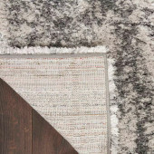 Nourison Dreamy Shag DRS01 Ivory Charcoal Area Rug Backing Nourison Dreamy Shag DRS01 Ivory Charcoal Area Rug Backing