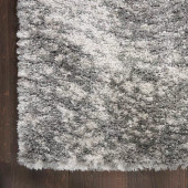 Nourison Dreamy Shag DRS04 Charcoal Area Rug Corner