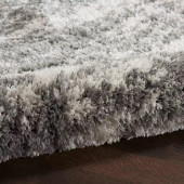 Nourison Dreamy Shag DRS04 Charcoal Area Rug Texture