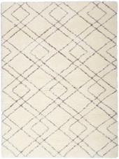 Nourison Dreamy Shag DRS07 Ivory Grey Area Rug Nourison Dreamy Shag DRS07 Ivory Grey Area Rug
