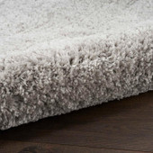 Nourison Dreamy Shag DRS05 Silver Area Rug Texture