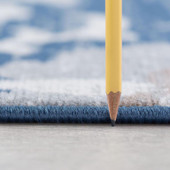 Tayse Madison Peoria MDN4107 Dark Blue Area Rug Pile