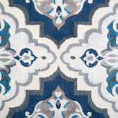 Tayse Madison Peoria MDN4107 Dark Blue Area Rug Swatch