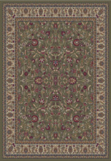 Jewel 4065 Kashan Green Area Rug by Concord Global Trading