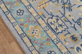 Momeni Tangier TAN-30 Blue Area Rug Close Up Momeni Tangier TAN-30 Blue Area Rug Close Up
