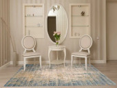 Loloi Claire CLE-08 Neutral/Sea Area Rug Room Scene Loloi Claire CLE-08 Neutral/Sea Area Rug Room Scene