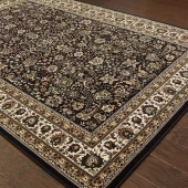 Ariana 213K Black Area Rug by Oriental Weavers Corner Ariana 213K Black Area Rug by Oriental Weavers Corner