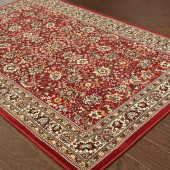 Ariana 113R Red Area Rug by Oriental Weavers Angle