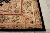 Nourison 2000 2028 Black Area Rug Corner Nourison 2000 2028 Black Area Rug Corner