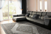 Dynamic Rugs Jazz 6792-880 Beige Taupe Area Rug Room Scene Dynamic Rugs Jazz 6792-880 Beige Taupe Area Rug Room Scene