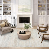 Dalyn Ciara CR1 Linen Area Rug Room Scene 2 Dalyn Ciara CR1 Linen Area Rug Room Scene 2