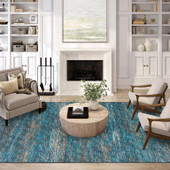 Dalyn Ciara CR1 Navy Area Rug Room Scene 2 Dalyn Ciara CR1 Navy Area Rug Room Scene 2