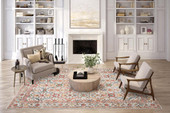 Dalyn Jericho JC1 Ivory Area Rug Room Scene 2