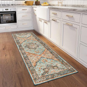 Dalyn Jericho JC2 Mist Runner Area Rug Room Scene Dalyn Jericho JC2 Mist Runner Area Rug Room Scene