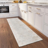 Dalyn Jericho JC3 Pearl Runner Area Rug Room Scene Dalyn Jericho JC3 Pearl Runner Area Rug Room Scene