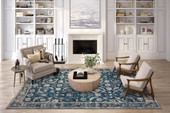 Dalyn Jericho JC4 Navy Area Rug Room Scene 2