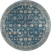 Dalyn Jericho JC4 Navy Round Area Rug