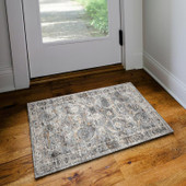 Dalyn Jericho JC4 Silver Scatter Area Rug Room Scene Dalyn Jericho JC4 Silver Scatter Area Rug Room Scene