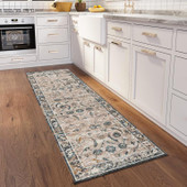 Dalyn Jericho JC4 Taupe Runner Area Rug Room Scene