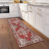 Dalyn Jericho JC6 Garnet Runner Area Rug Room Scene