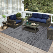 Dalyn Sedona SN1 Midnight Area Rug Room Scene Dalyn Sedona SN1 Midnight Area Rug Room Scene