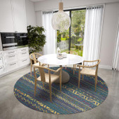 Dalyn Sedona SN10 Ink Round Area Rug Room Scene Dalyn Sedona SN10 Ink Round Area Rug Room Scene