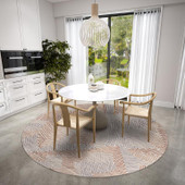 Dalyn Sedona SN11 Walnut Round Area Rug Room Scene Dalyn Sedona SN11 Walnut Round Area Rug Room Scene