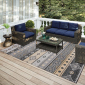 Dalyn Sedona SN12 Midnight Area Rug Room Scene Dalyn Sedona SN12 Midnight Area Rug Room Scene