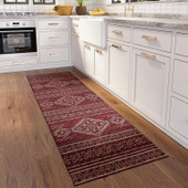 Dalyn Sedona SN14 Paprika Runner Area Rug Room Scene