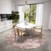 Dalyn Sedona SN15 Walnut Round Area Rug Room Scene