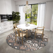 Dalyn Sedona SN2 Bison Round Area Rug Room Scene