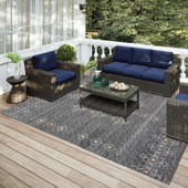 Dalyn Sedona SN3 Charcoal Area Rug Room Scene Dalyn Sedona SN3 Charcoal Area Rug Room Scene