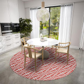 Dalyn Sedona SN6 Clay Round Area Rug Room Scene