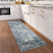 Dalyn Sedona SN7 Indigo Runner Area Rug Room Scene Dalyn Sedona SN7 Indigo Runner Area Rug Room Scene