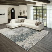 Dalyn Winslow WL3 Graphite Area Rug Room Scene 2 Dalyn Winslow WL3 Graphite Area Rug Room Scene 2