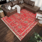 Dalyn Marbella MB5 Poppy Area Rug Room Scene Dalyn Marbella MB5 Poppy Area Rug Room Scene