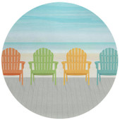 Dalyn Harbor HA1 Poolside Round Area Rug Room Scene Dalyn Harbor HA1 Poolside Round Area Rug Room Scene