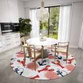 Dalyn Harbor HA4 Ivory Round Area Rug Room Scene Dalyn Harbor HA4 Ivory Round Area Rug Room Scene