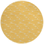 Dalyn Harbor HA7 Gold Round Area Rug Room Scene Dalyn Harbor HA7 Gold Round Area Rug Room Scene