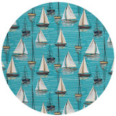 Dalyn Harbor HA8 Teal Round Area Rug Room Scene Dalyn Harbor HA8 Teal Round Area Rug Room Scene