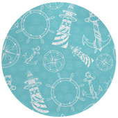 Dalyn Harbor HA9 Ocean Round Area Rug Room Scene Dalyn Harbor HA9 Ocean Round Area Rug Room Scene