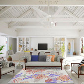 Dalyn Seabreeze SZ1 Ivory Area Rug Room Scene Dalyn Seabreeze SZ1 Ivory Area Rug Room Scene