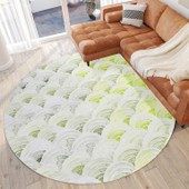 Dalyn Seabreeze SZ5 Lime-In Round Area Rug Room Scene Dalyn Seabreeze SZ5 Lime-In Round Area Rug Room Scene