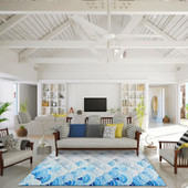 Dalyn Seabreeze SZ5 Poolside Area Rug Room Scene Dalyn Seabreeze SZ5 Poolside Area Rug Room Scene