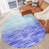 Dalyn Seabreeze SZ8 Navy Round Area Rug Room Scene Dalyn Seabreeze SZ8 Navy Round Area Rug Room Scene